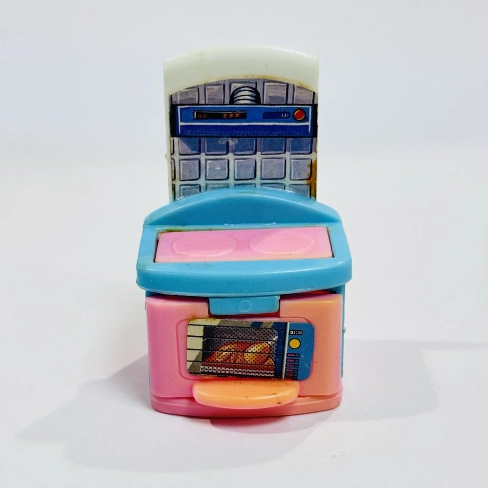 Vintage 90s Toys R Us‎ Geoffrey My Sweet Home 9pc Kitchen Doll House Furniture